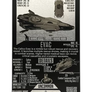 Calico Evac Metal Card Front