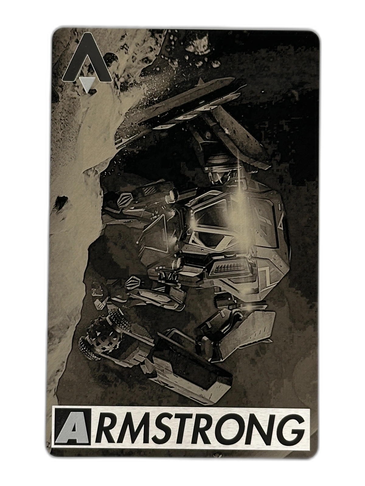 High-definition Armstrong Tip Metal Card artwork capturing mining action