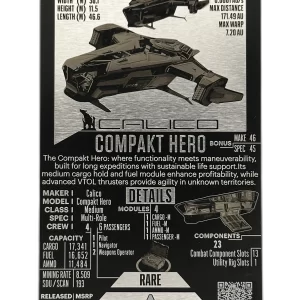 Calico Compakt Hero Metal Card Front