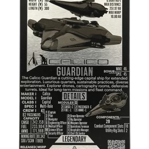 Calico Guardian Metal Card – Trading Card Design