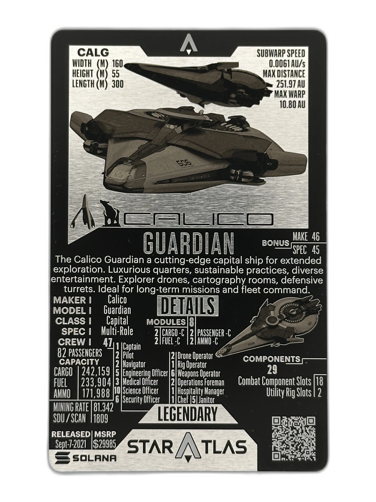 Calico Guardian Metal Card – Trading Card Design