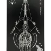 Calico Guardian Metal Card – Schematic Blueprint Back