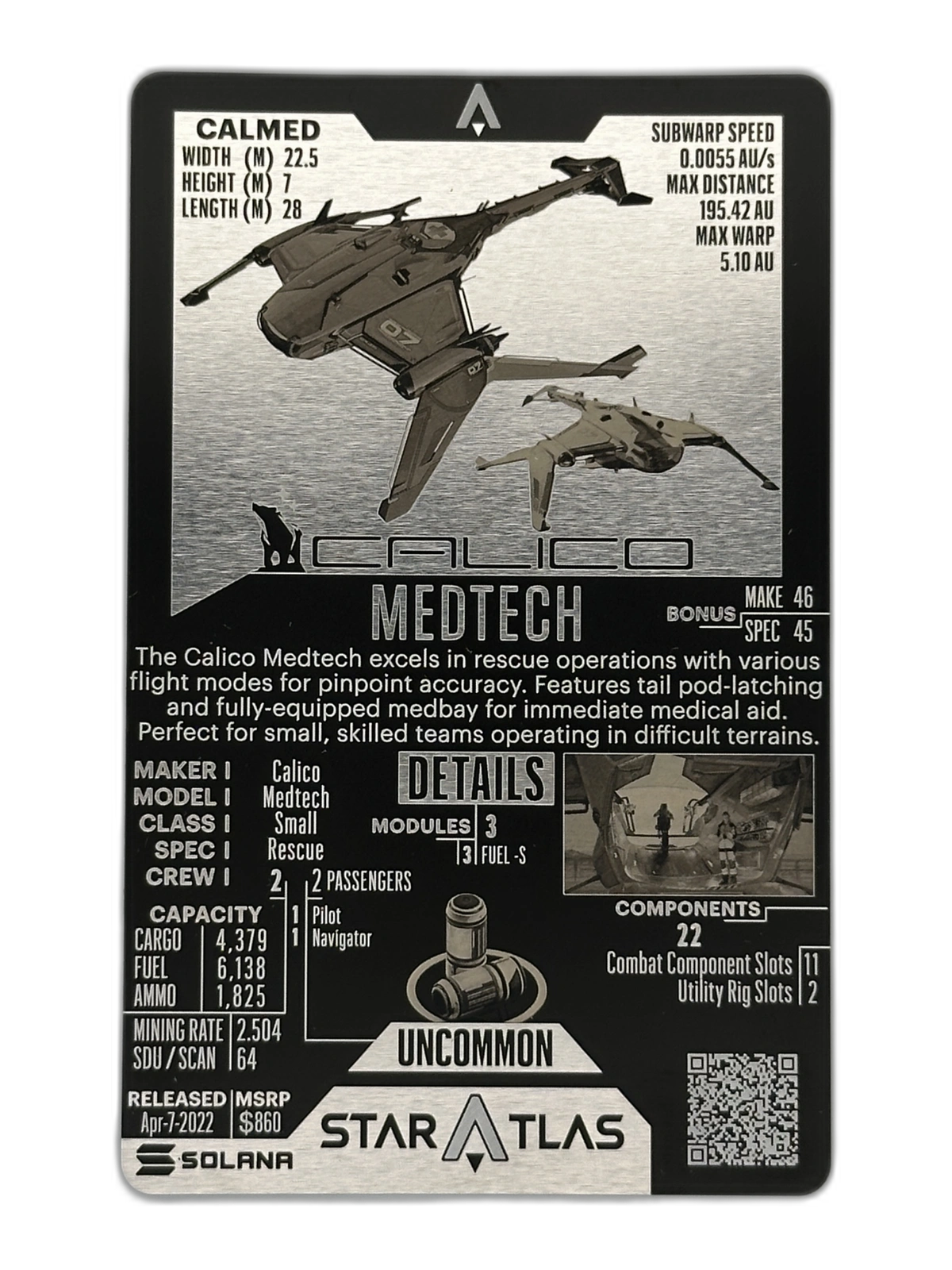 Calico Medtech Metal Card Front