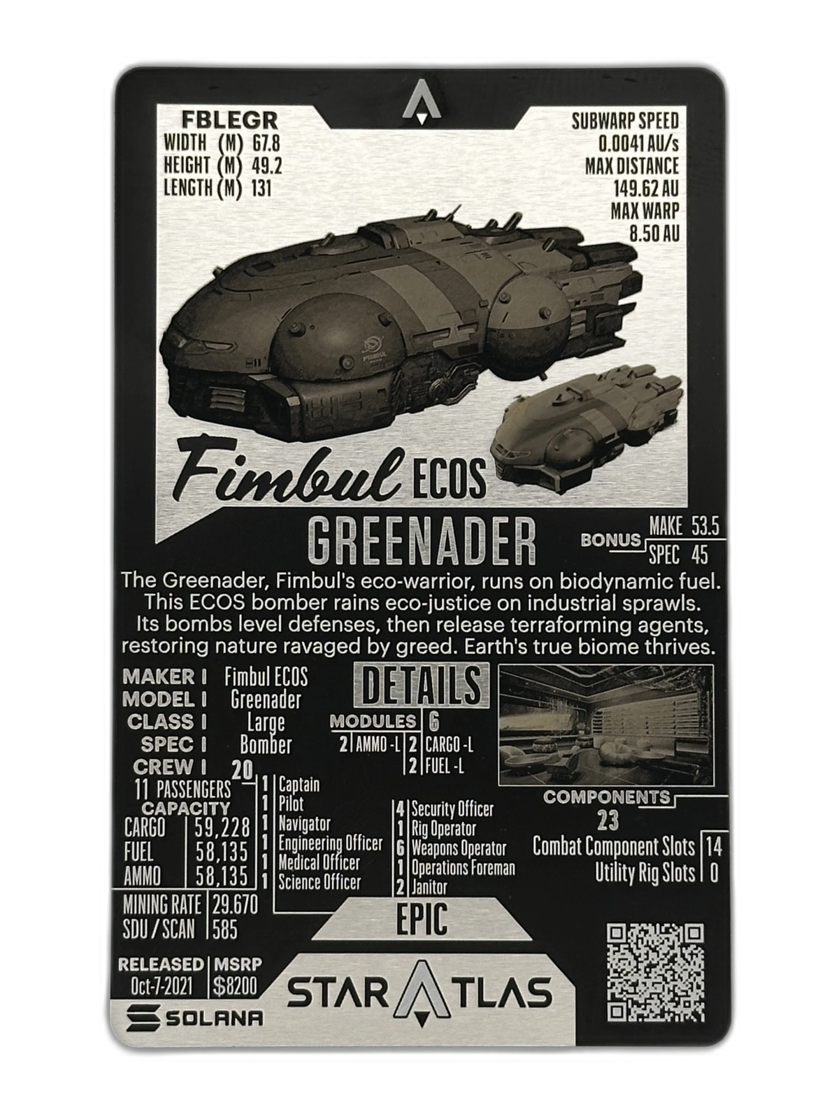 Fimbul Greenader front view