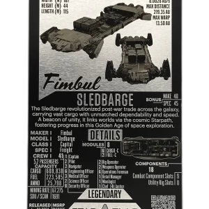 Sledbarge front view